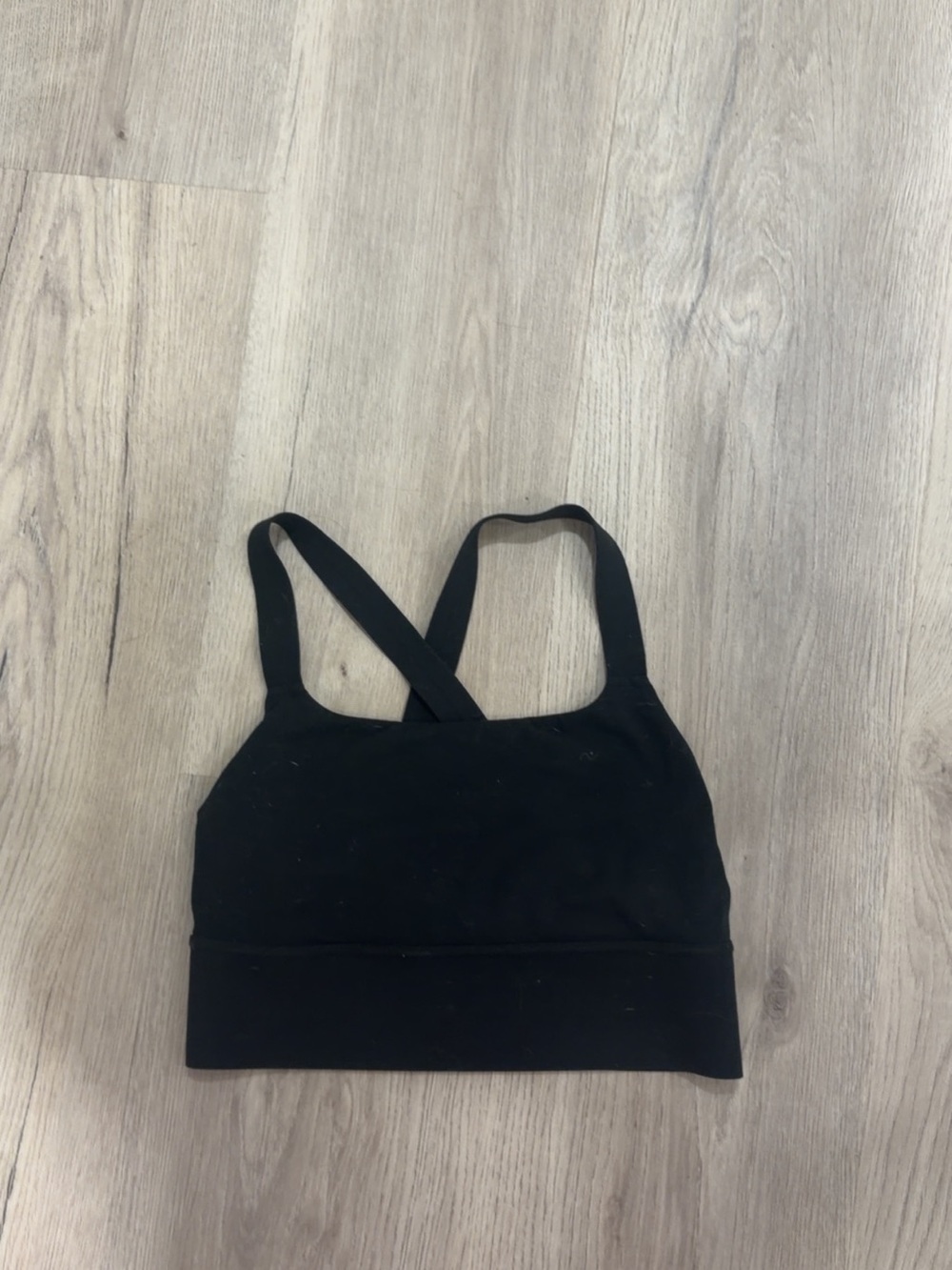 Athleta Black Cross-Back Sports Bralette